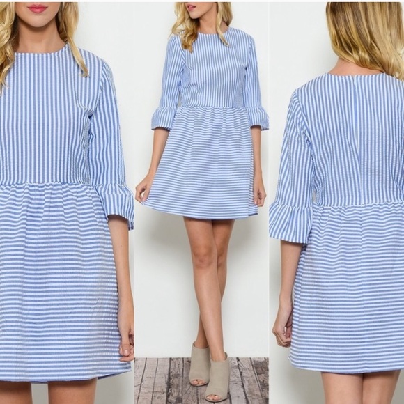 Ces Femme Dresses & Skirts - Ces Femme Seersucker Dress